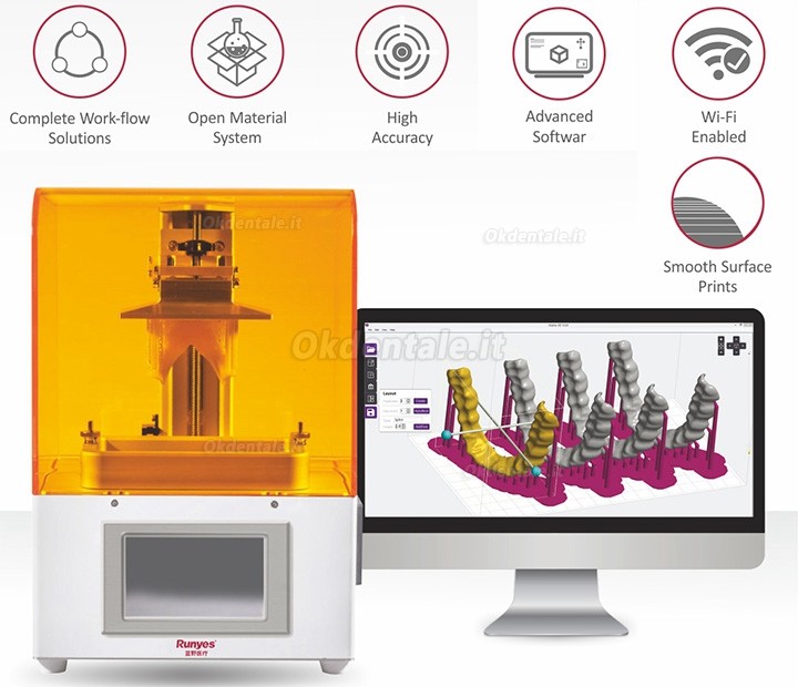 Runyes stampante 3d dentale Tecnologia di stampa LCD 3D